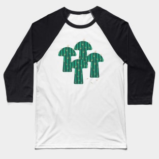 Dark green mushroom cactus Baseball T-Shirt